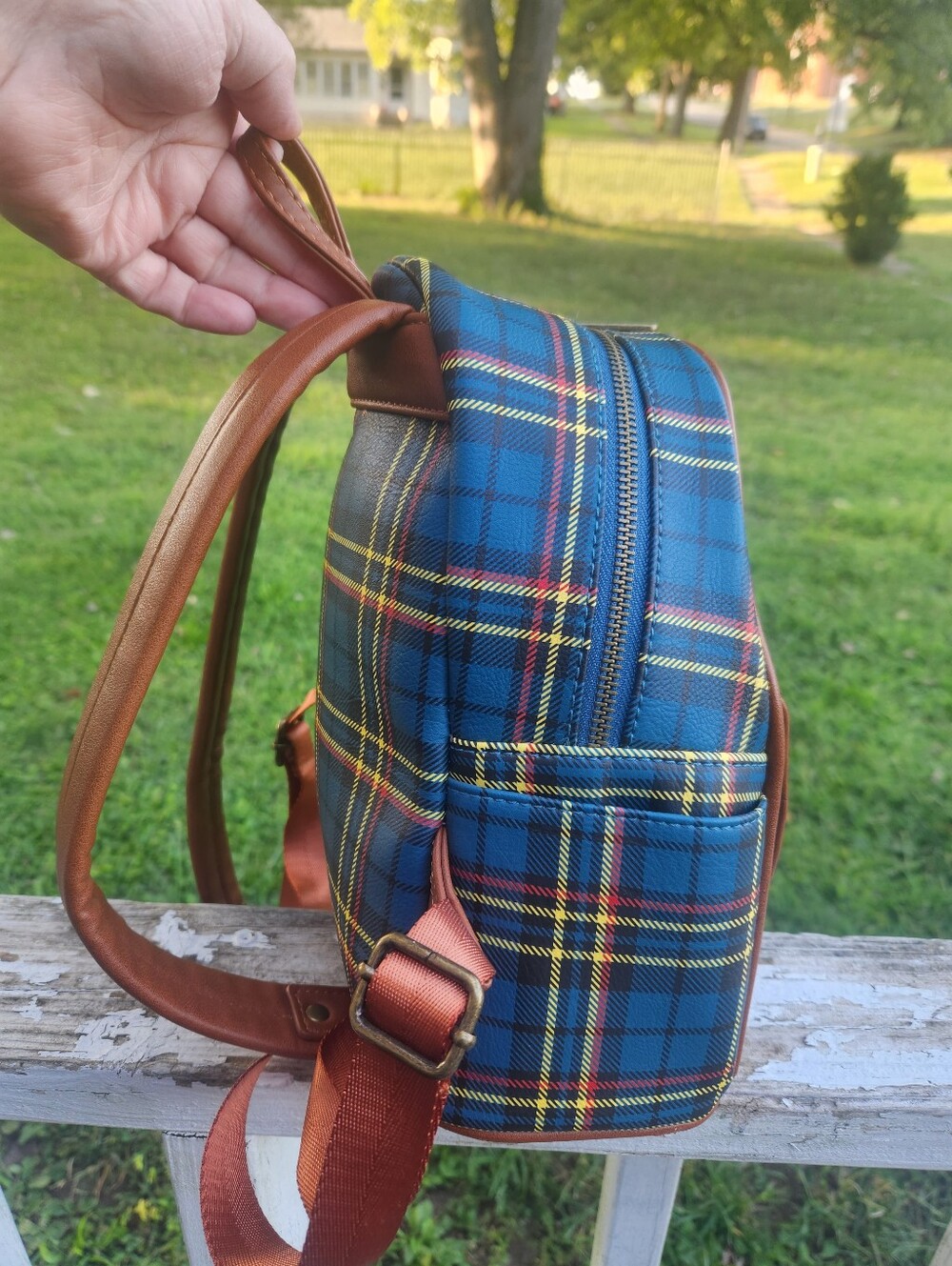 Loungefly Pokémon Pikachu Tartan Plaid Mini Backpack Preloved - Picture 7 of 11